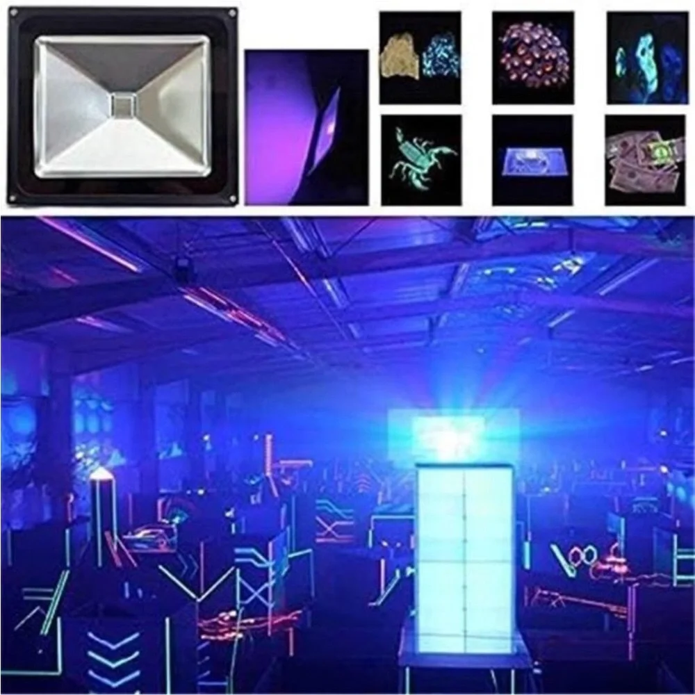 UV LED Black Light, High Power 10W LED Black Light Flood Light IP65-Waterproof